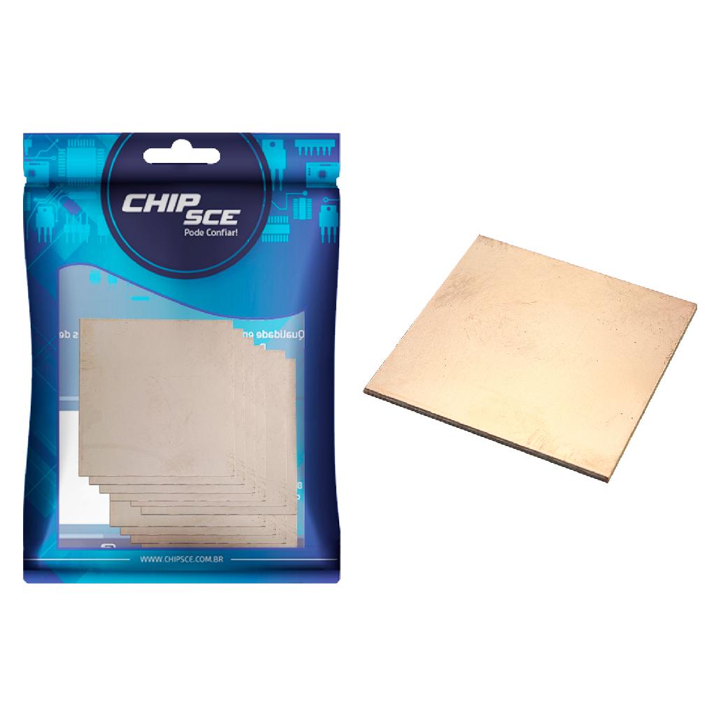 10x Placa Fenolite 5x5 Virgem - (Oferta kit com 10 placas) em Oferta na Shopee