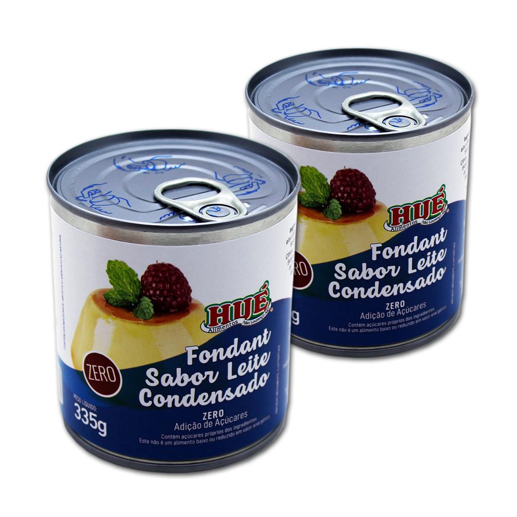 Leite Condensado Diet Hue (Fondant Sabor Leite Condensado Zero) Sem Gluten Lata 335g 2 UND