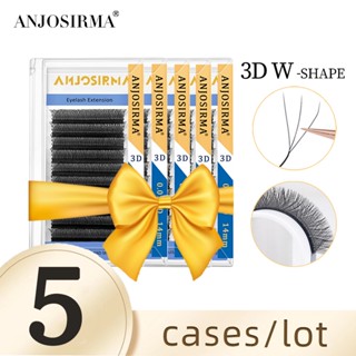 5 pcs ANJOSIRMA 3D W Pestanas Extensão De Atacado em Oferta na Shopee