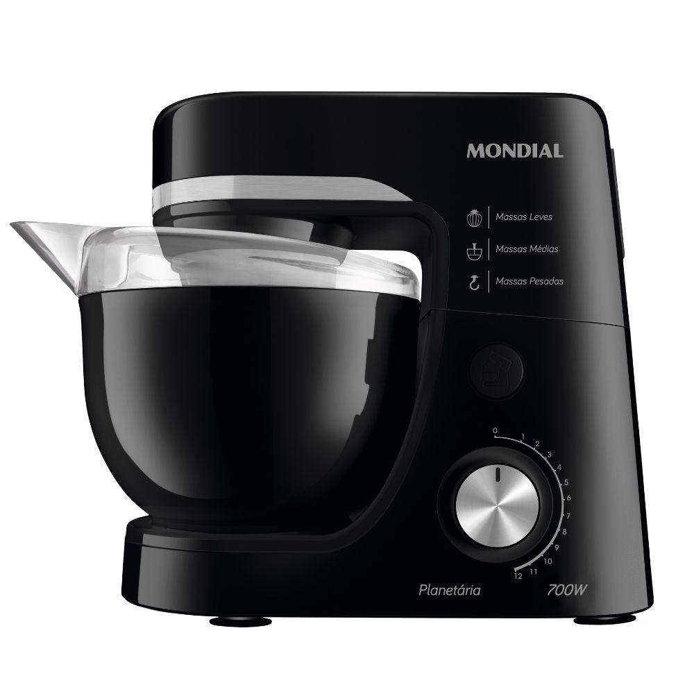 Batedeira Planetária 500W Mondial BP-03 Preta em Oferta na Shopee