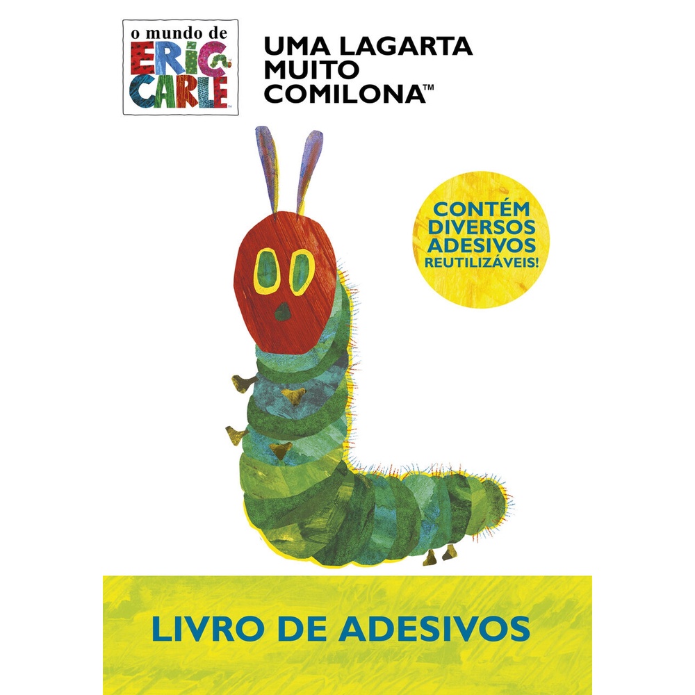 Eric Carle, Uma Lagarta Muito Comilona - Livro de Adesivos em Oferta na Shopee