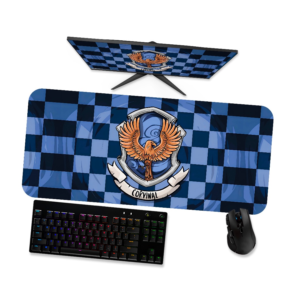 Mouse Pad Gamer Grande - Harry Potter Corvinal Ravenclaw 1 - 90x40, 80x40, 60x40, 70x30 e 45x40