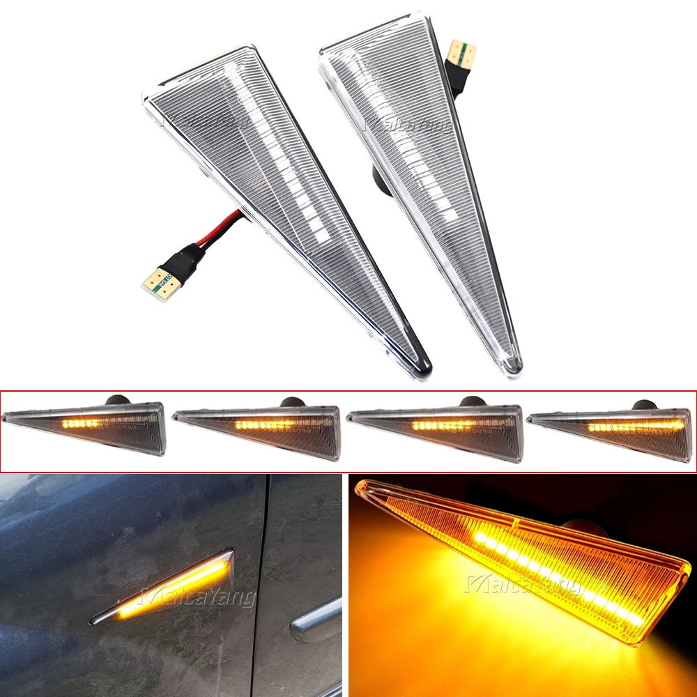 2Pcs Lâmpadas Repetidoras Dinâmicas LED De Marcação Lateral Para Renault Megane 2 Vel Satis/Wind/Avantime/Grand Scenic 2 em Oferta na Shopee