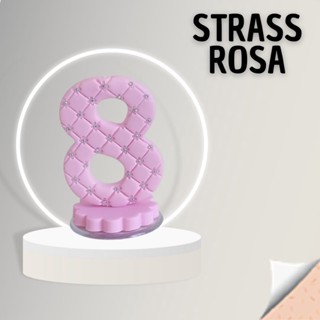 Vela Rosa Strass – O Toque Sofisticado para Sua Festa! em Oferta na Shopee