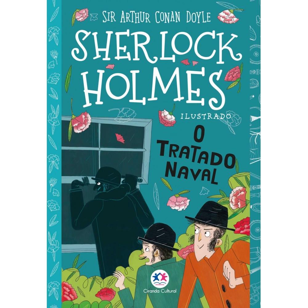 Livro Sherlock Holmes ilustrado - O tratado naval - Books & Magazines