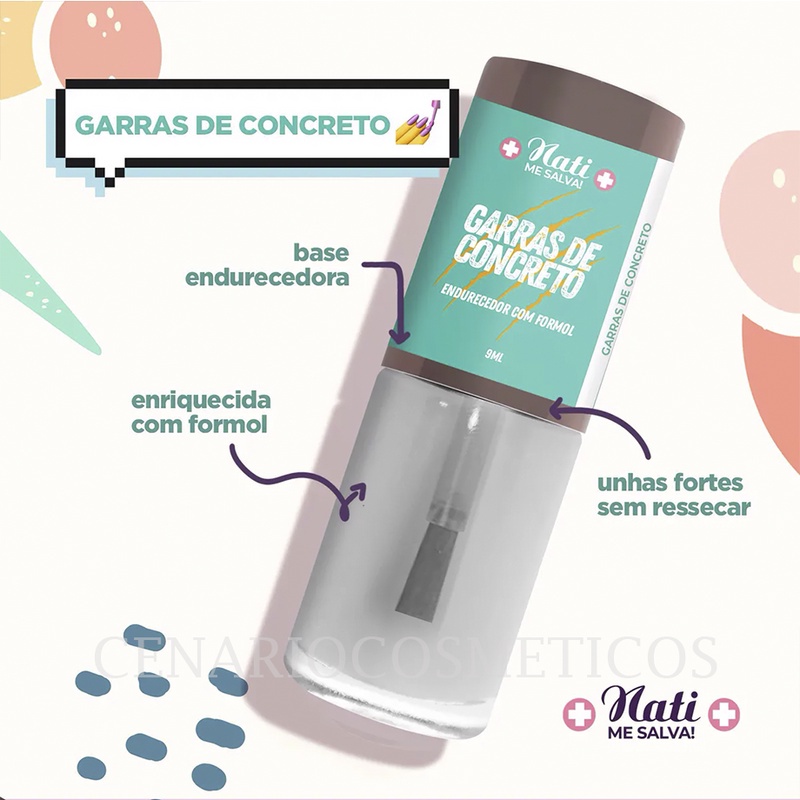 Esmalte Nati Me Salva Garras De Concreto 9ml