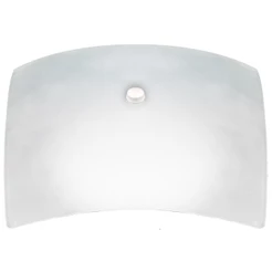 Plafon Teto Charm Com Vidro Quadrado Fosco de 300mm Com 1 Furo