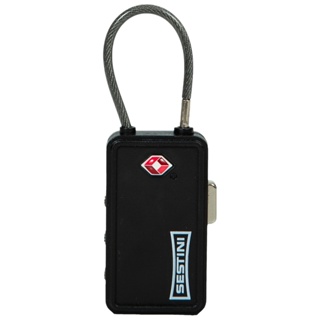 Cadeado Tsa com Identificador e Cabo de Aço Preto em Oferta na Shopee