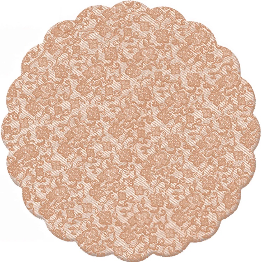 Tapetinho Para Doces Renda Francesa Toffee - 100 unidades - Cromus - Rizzo em Oferta na Shopee