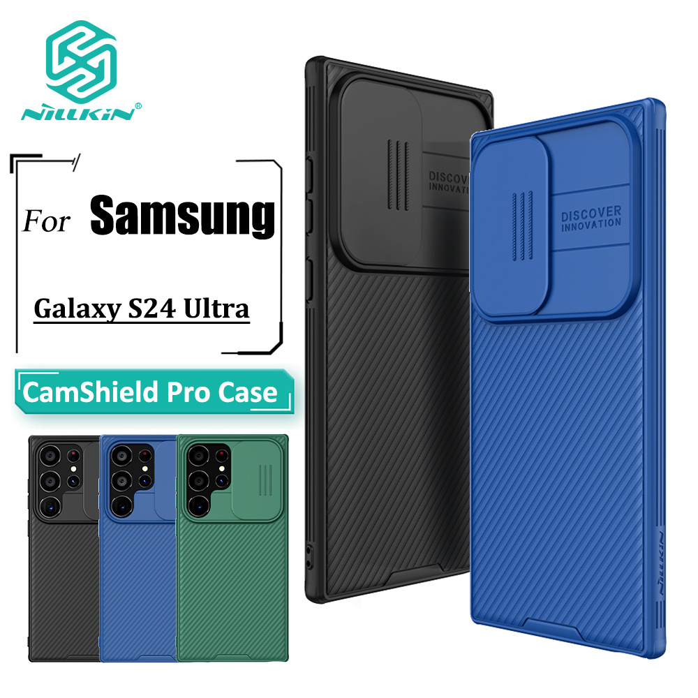Capa Traseira Rígida À Prova De Choque Para Câmera Nillkin CamShield Pro Samsung Galaxy S24 Ultra Case Proteção Deslizan em Oferta na Shopee