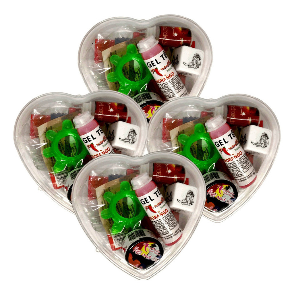 Kit Sex Shop Produtos 8 Itens Eróticos Revenda Coração 4x em Oferta na Shopee