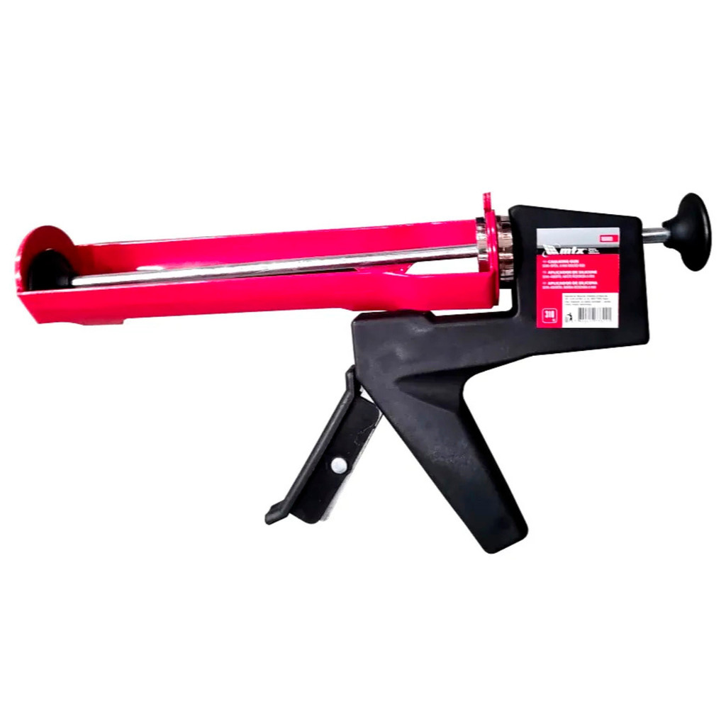 PISTOLA PARA SILICONE, SEMI-ABERTA, CONTRAPESO, VARA REDONDA 6MM, 310 ML, 1PC // MTX