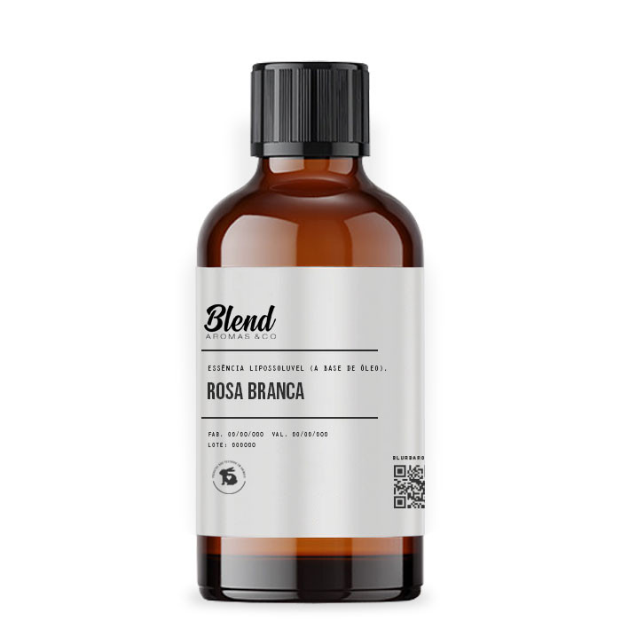 Essência Óleo Concentrada Rosa Branca - 100ml