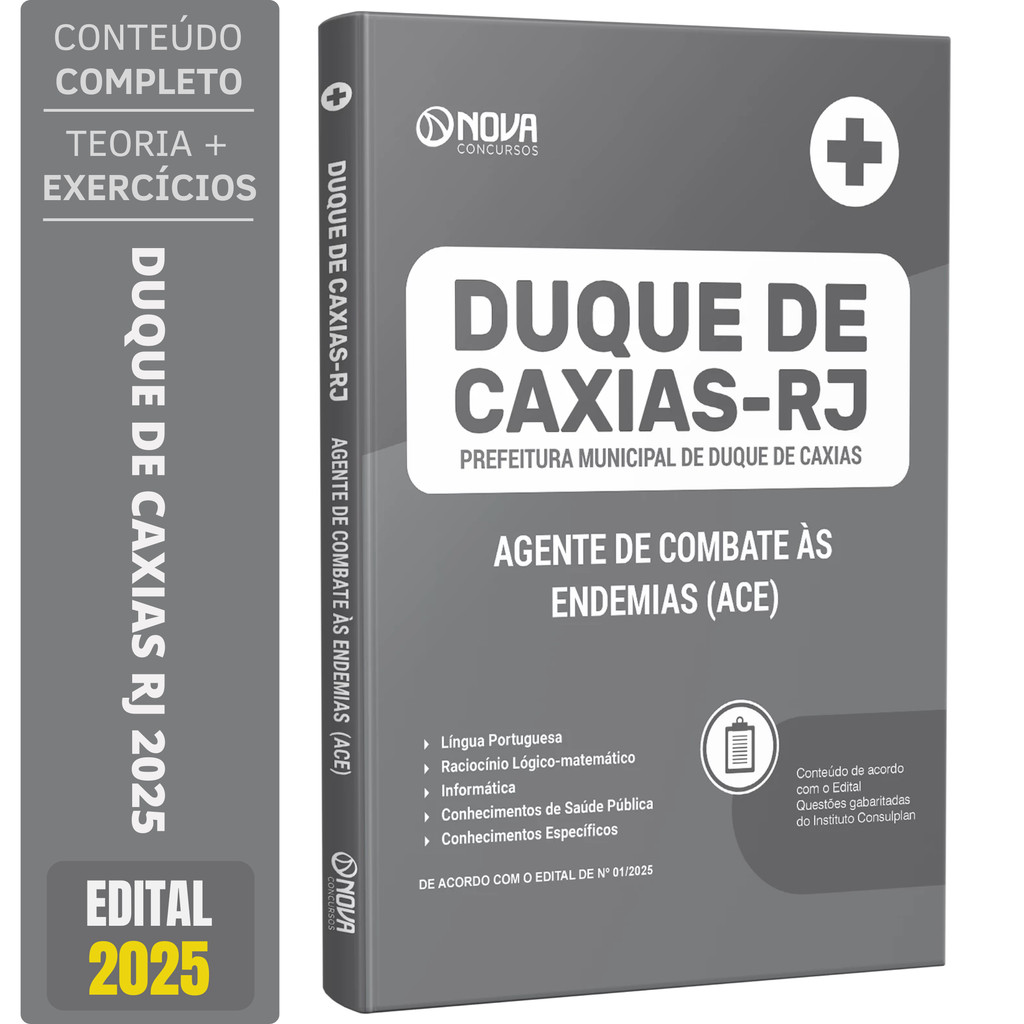 Apostila Prefeitura de Duque de Caxias RJ 2025 - Agente de Combate às Endemias