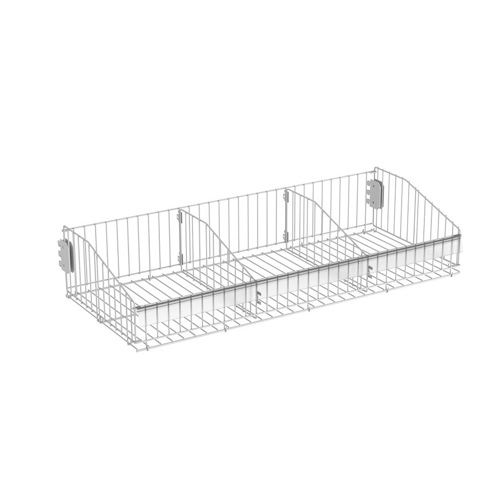 Cesto Amapá Dobrável para Gôndola Fit 0,90x0,37 Branco em Oferta na Shopee