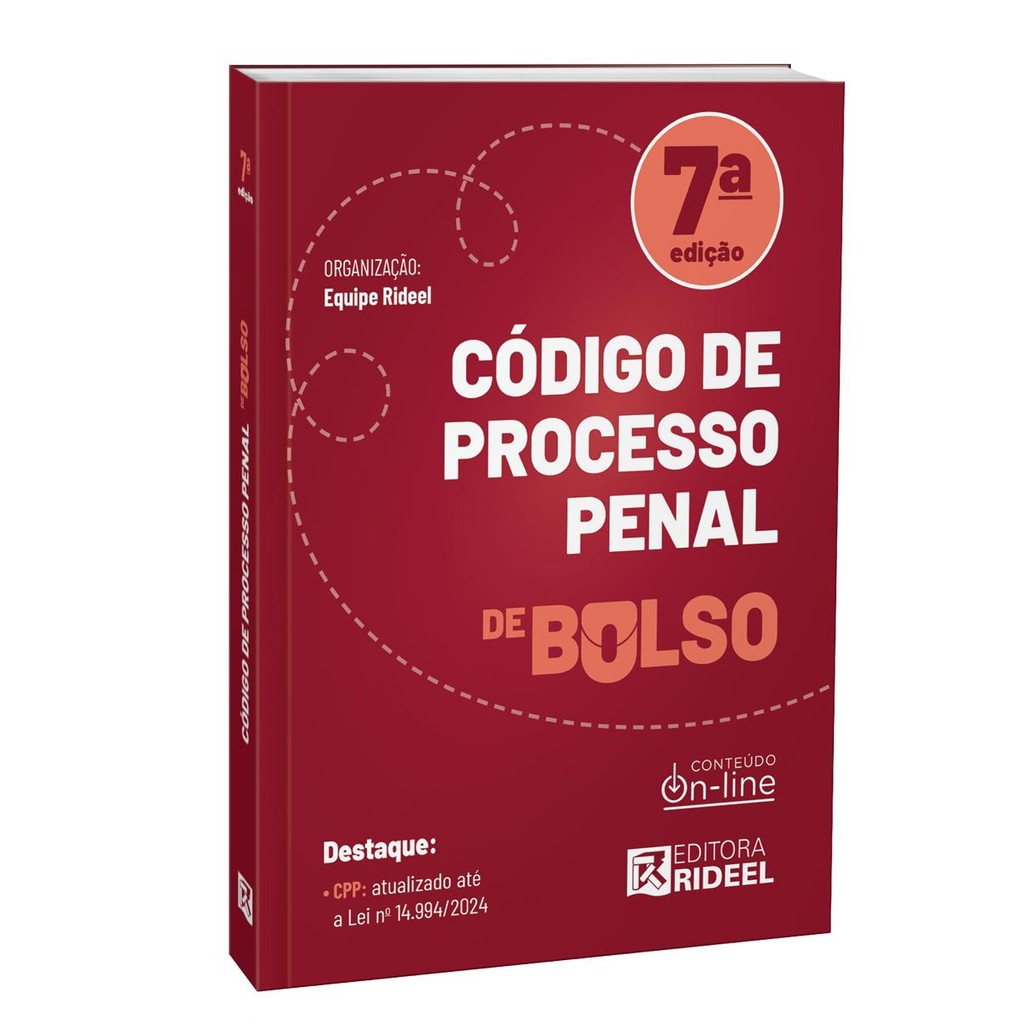 Código de Processo Penal - CPP de bolso - 2025 Rideel - Books & Magazines