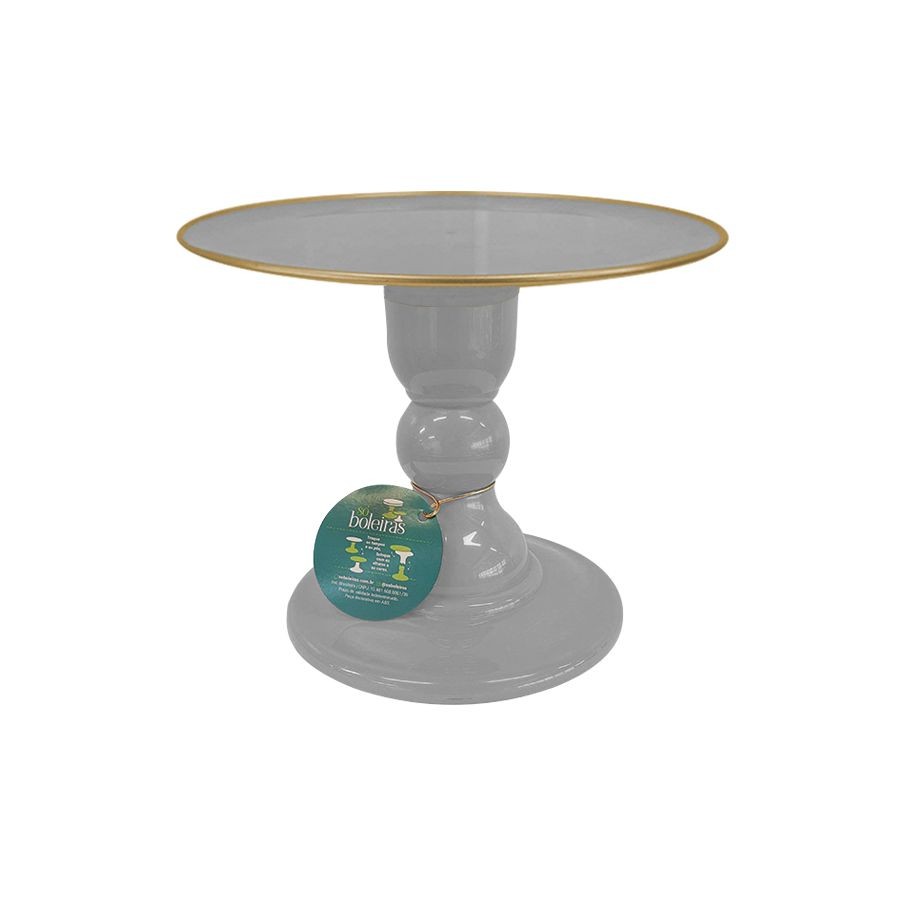 Boleira - Cinza com Filete - Só Boleiras - Rizzo Balões em Oferta na Shopee