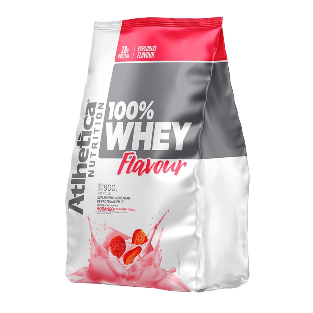 100% Whey Flavour Pacote (900 G) Atlhetica Nutrition em Oferta na Shopee