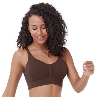 Sutiã Comfort Anatômico Alças Reguláveis Bojo Removível sem Costura Nogueira Zee Rucci em Oferta na Shopee