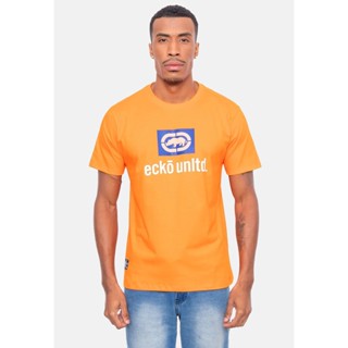 Camiseta Ecko Estampada Laranja