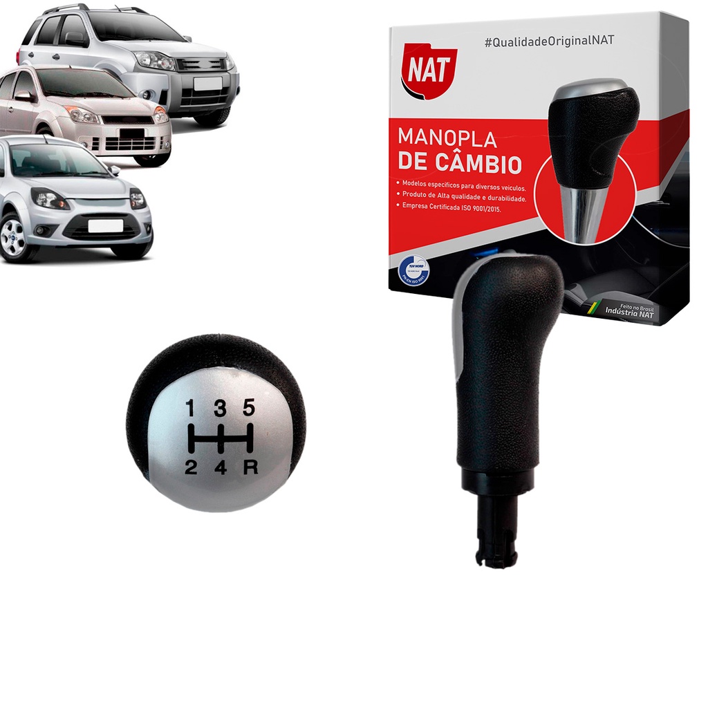 Manopla de Câmbio Fiesta 2008 Até 2014 Ka 2008 Até 2013 Ecosport 2008 Até 2012 em Oferta na Shopee