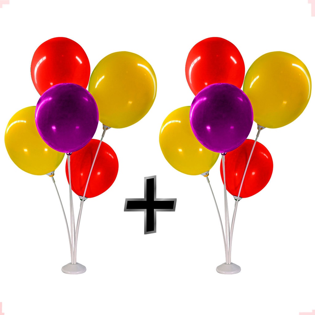Suporte De Mesa Para Balão Bexiga - Kit Arranjo 45CM - 2 Unidades em Oferta na Shopee