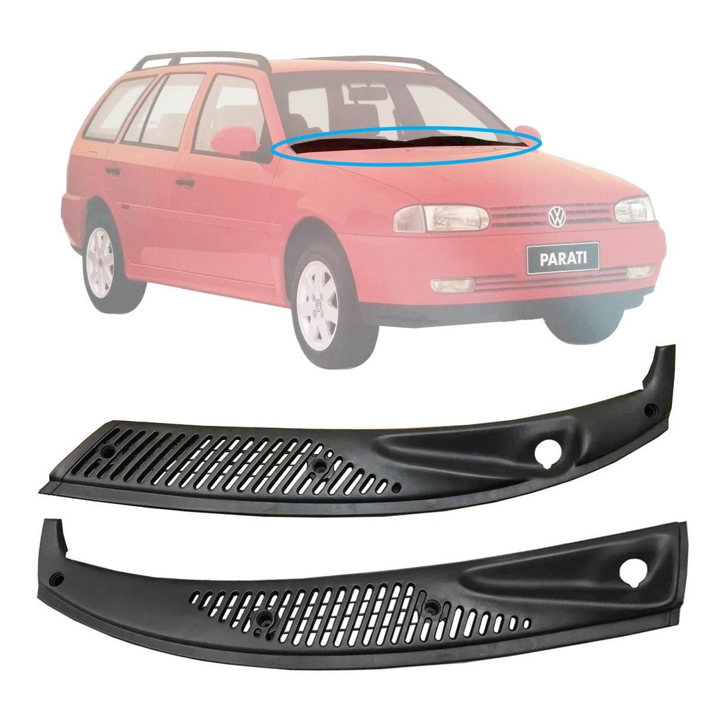 Grade Churrasqueira Capô Vw Parati 1995 1996 1997 1998 1999 Preto