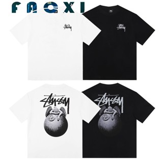 # T8 Ready Stock Leisure Tamanho Grande Pescoço Redondo Número 8 Bilhar Carta De Anjo Imprimir tee De Casal Gráfico Coreano Vintage Cor Lisa Mais Unisexo Camiseta De Manga Curta Para Homens