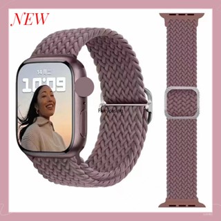 Nova Bracelete De Fivela Deslizante De Nylon Trançado Para Pulseira De Relógio Apple 49mm 44mm 40mm 45mm 41mm 42mm 38mm iWatch Série 9 3 5 SE 7 8 Ultra 2