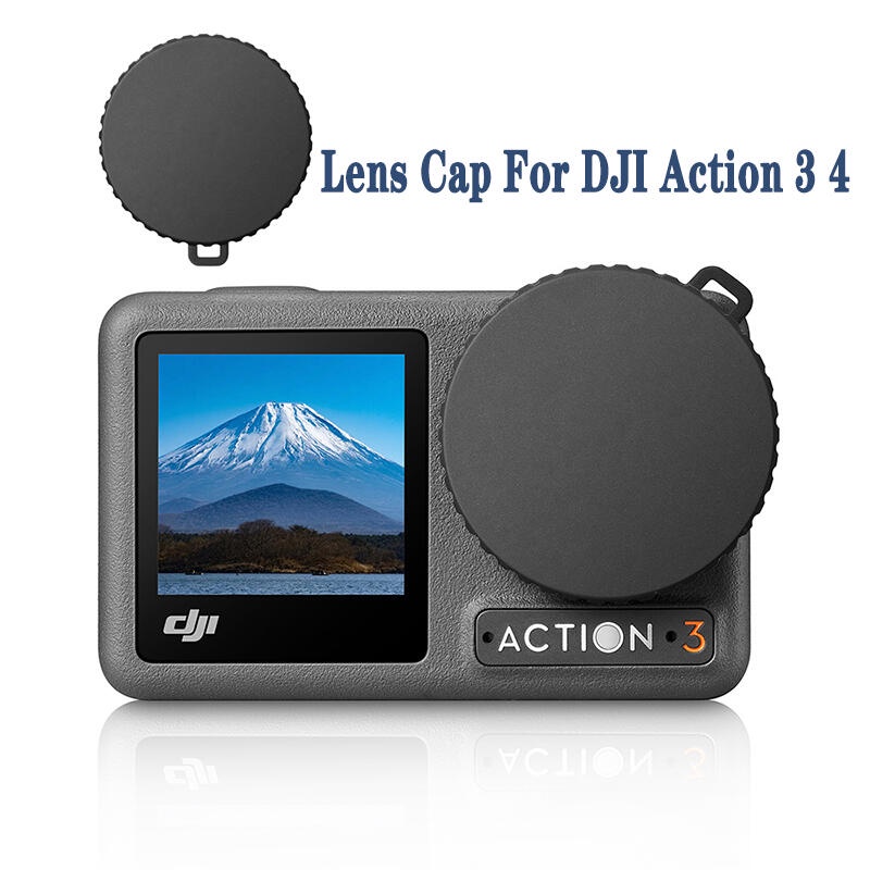 Capa de Proteção para Lente DJI Osmo ACTION 5/4/3 Câmera Esportiva Protetora de Lente Resistente à Poeira e Quedas
