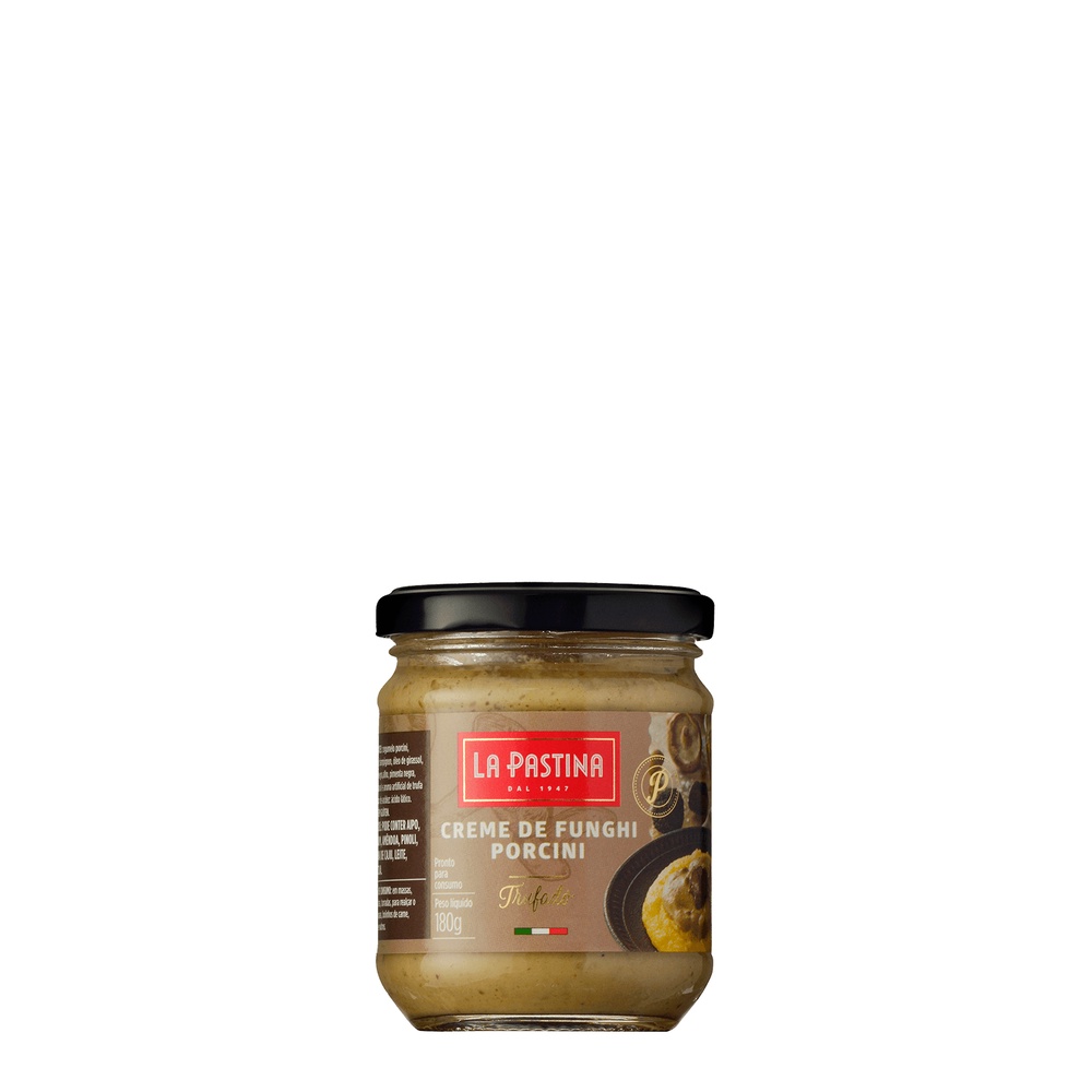 CREME DE FUNGHI PORCINI TRUFADO LA PASTINA 180G em Oferta na Shopee