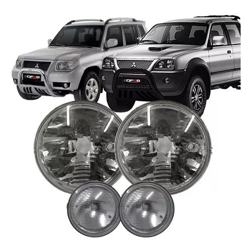 Kit Farol L200 Pajero Sport Tr4 Bloco Pequeno + Bloco Grande