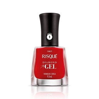 Esmalte Risqué Diamond Gel Cremoso Vermelho Cereja