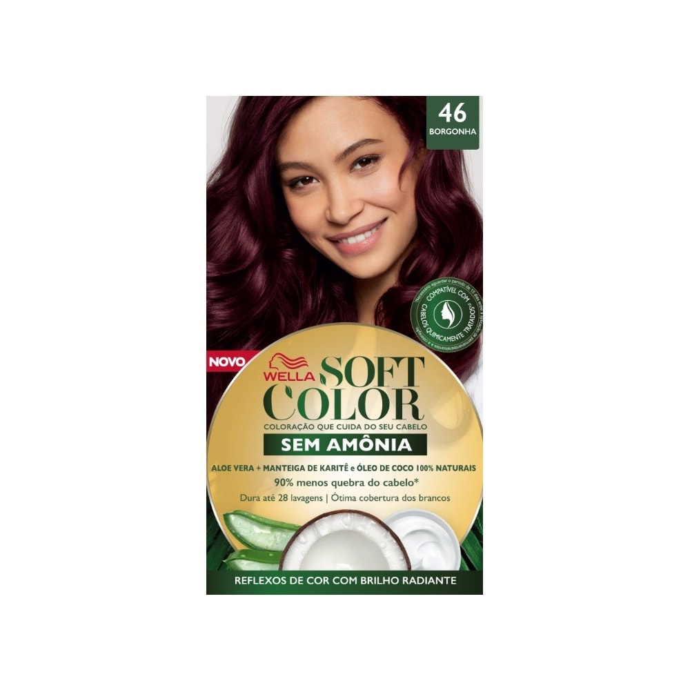 Tonalizante Soft Color 46 Borgonha em Oferta na Shopee