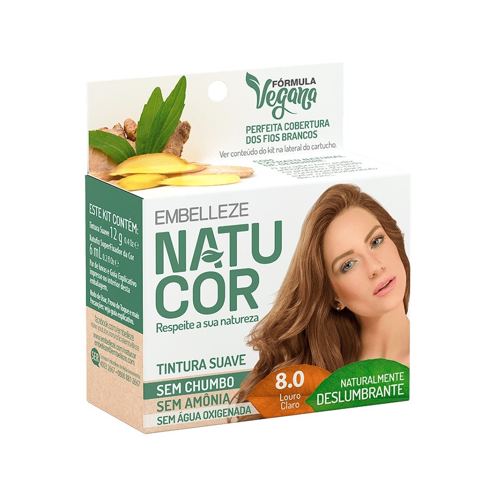Tintura Natucor Ind 8.0 Louro Claro em Oferta na Shopee