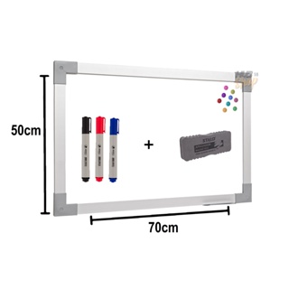 Quadro Lousa Branco Magnético Prime 70x50 Mol Aluminio Stalo em Oferta na Shopee