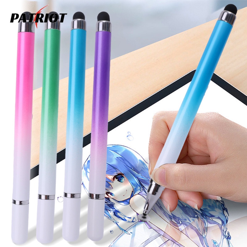 Caneta Stylus Com Tela De Toque De Dupla Utilização Gradiente/De Escrita Eletrônica Para Tablet E Celular/Lápis Capaciti