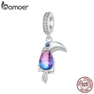 Bamoer 925 Sterling Sliver Charme Toucan Design Pingente Acessórios Para Pulseira