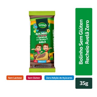 Bolinho Sem Glúten Recheio Avelã Zero Kids Vitao 35g