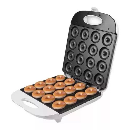 Grande máquina do donut de 16 furos, máquina do pequeno almoço do agregado familiar, máquina do bolo, máquina redonda do bolo, máquina frente e verso do pão do aquecimento, máquina clara do alimento