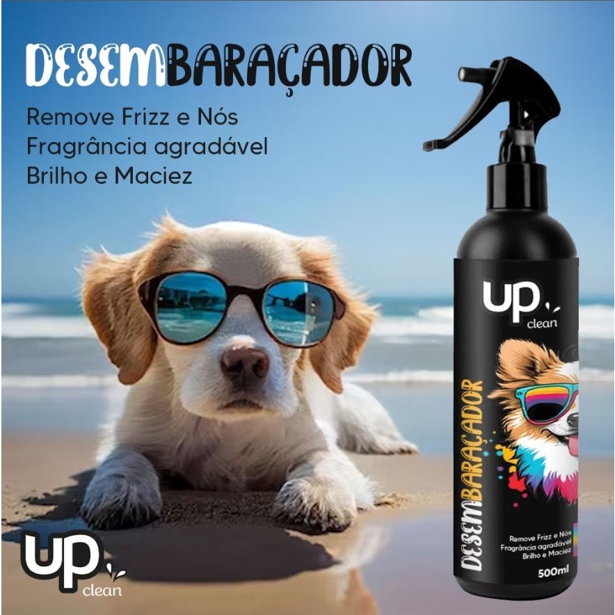 Desembaraçador de Pelos pet de Cachorro 500ml UP Clean