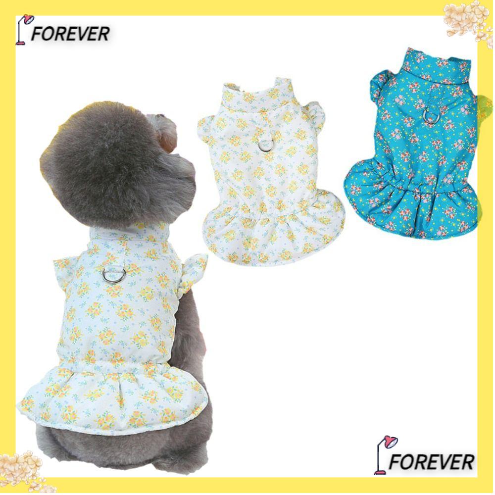 OF Vestido De Princesa Cão , Saia De Cachorro De Velo Quente De Inverno , Suprimentos Para Cães Floral Rebocável Com Casaco De Algodão D Chihuahua Roupas De Bulldog Francês