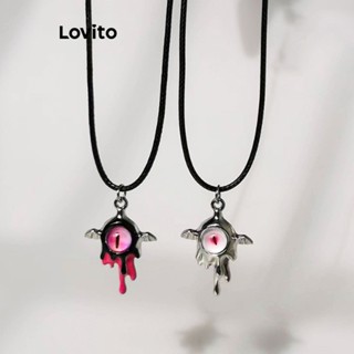 Lovito Colares Casuais De Corrente Lisa Para Mulheres LNA32039 (Preto)