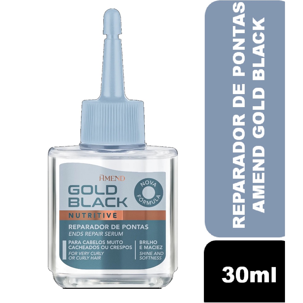 Reparador Amend Gold Black Nutritivo 30ml, Amend