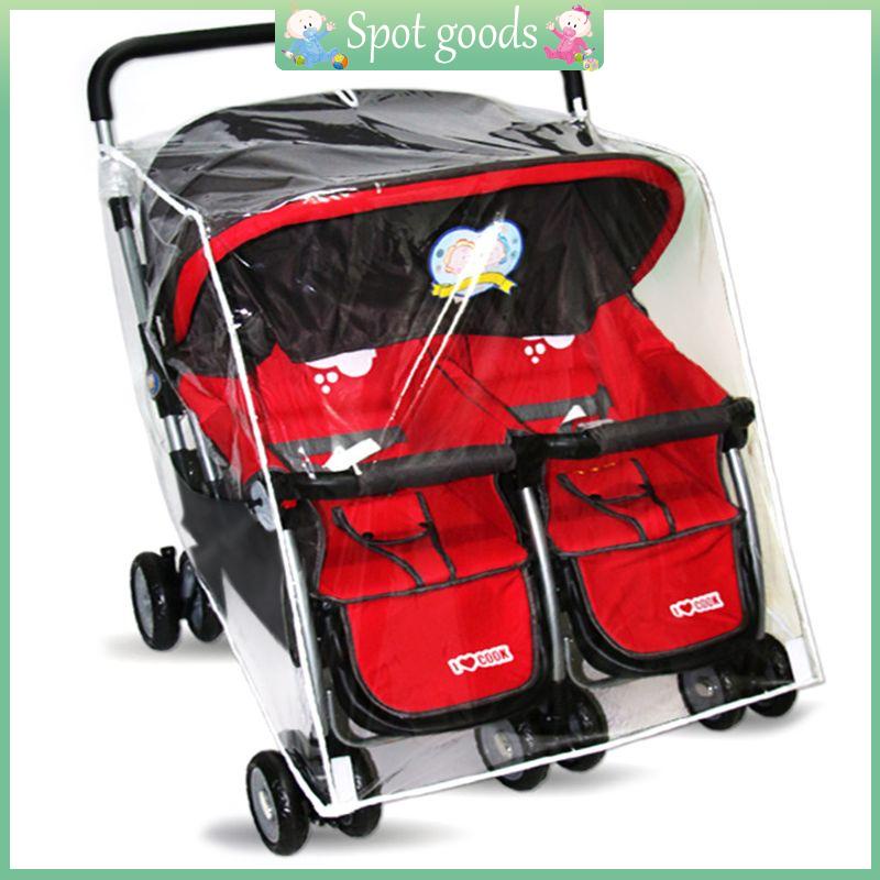 vivi Carrinho Passeio Infantil Capa Para Gêmeos Baby Pushchs Transparente Proteção Pó Do