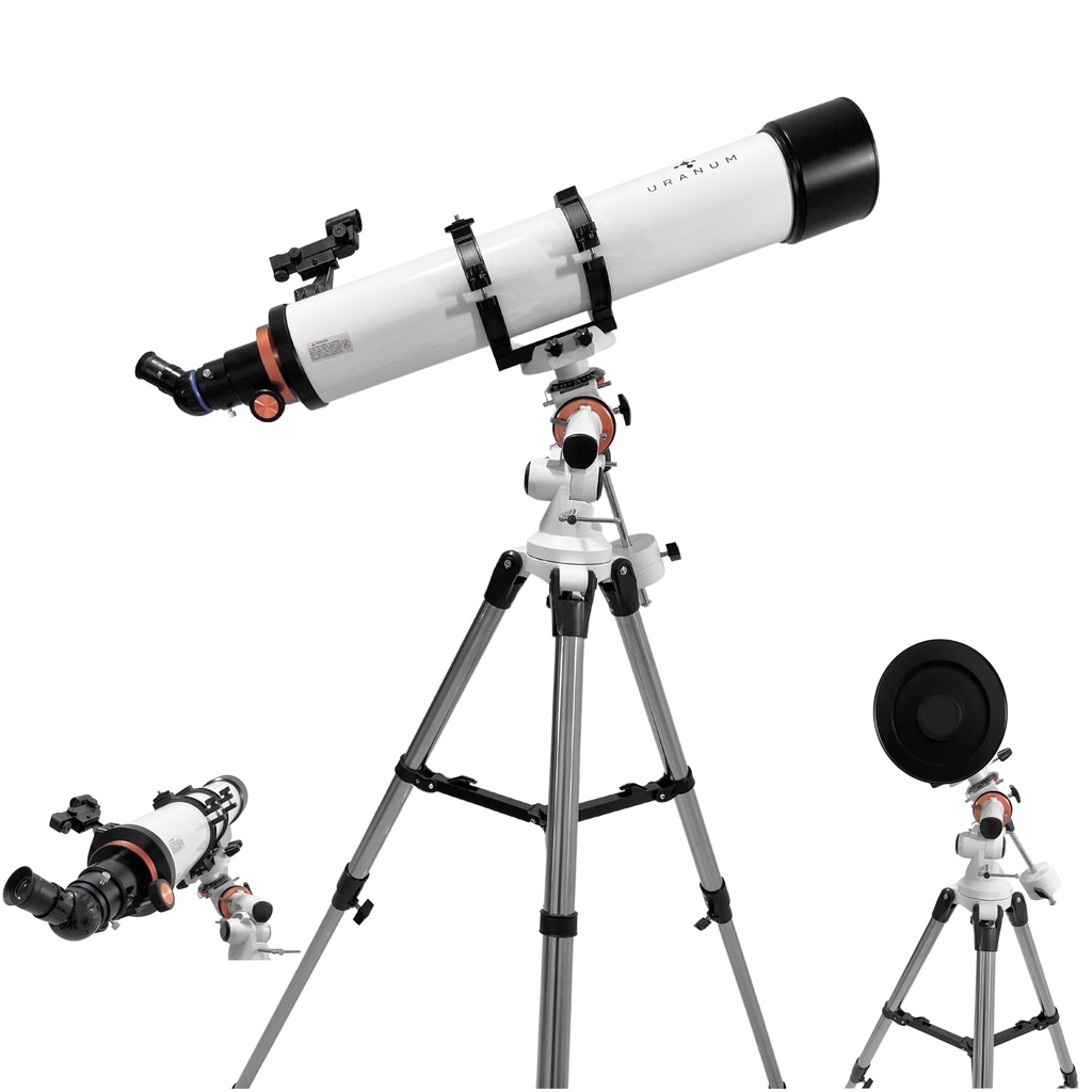 Telescópio Refrator 120/900mm Aries 2 Potência Ampliação Observação Astros Lentes Acessórios Uranum