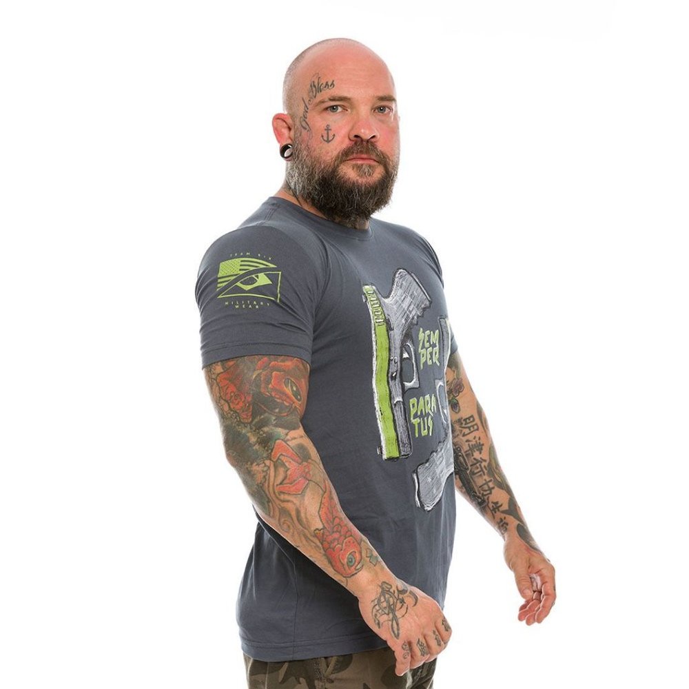 Camiseta Masculina Militar Concept Line Team Six Glock Semper Paratus Hurricane