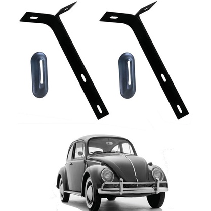 Par Suporte Parachoque Dianteiro + Guarnicao Fusca Ate 70 em Oferta na Shopee