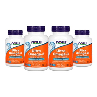 Ultra Ômega 3 Now Foods 90 Softgels 4 unidades Importado