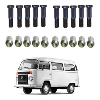 Parafuso + Porca (kit C/10) Roda Dianteira Kombi Clipper 82/ em Oferta na Shopee